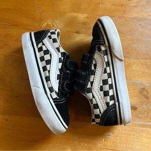 Toddler Old Skool Checkered Vans size 7